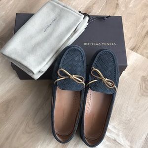 BOTTEGA VENETA Suede Loafer Medium Grey